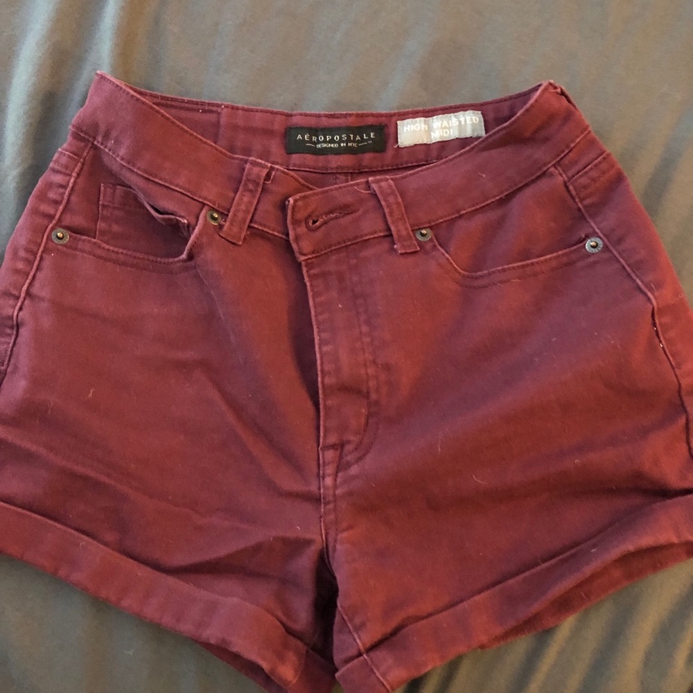 Aeropostale high waisted midi shorts